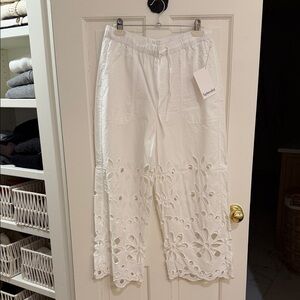 Splendid Emma Eyelet Pant M